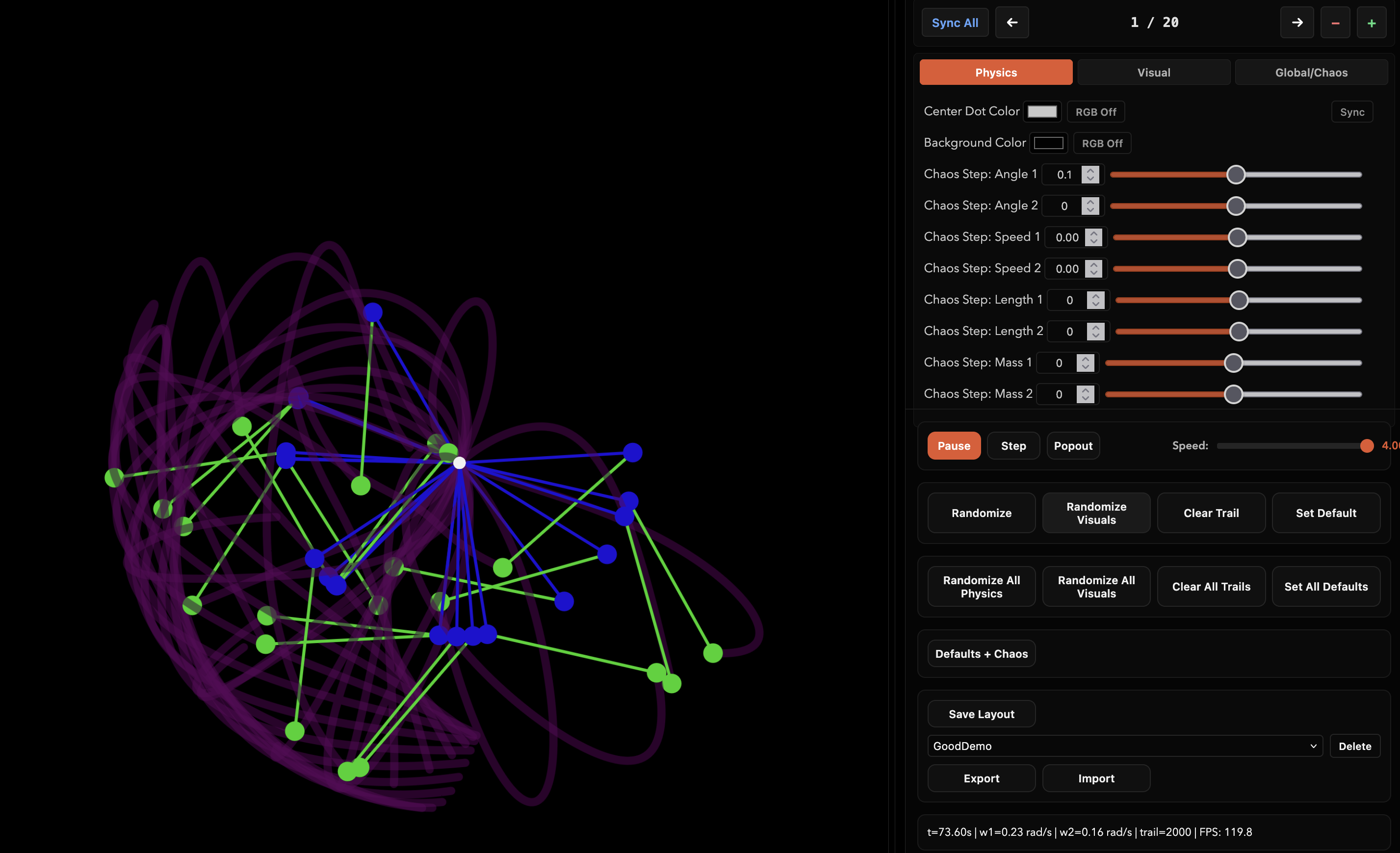 Double Pendulum Simulator